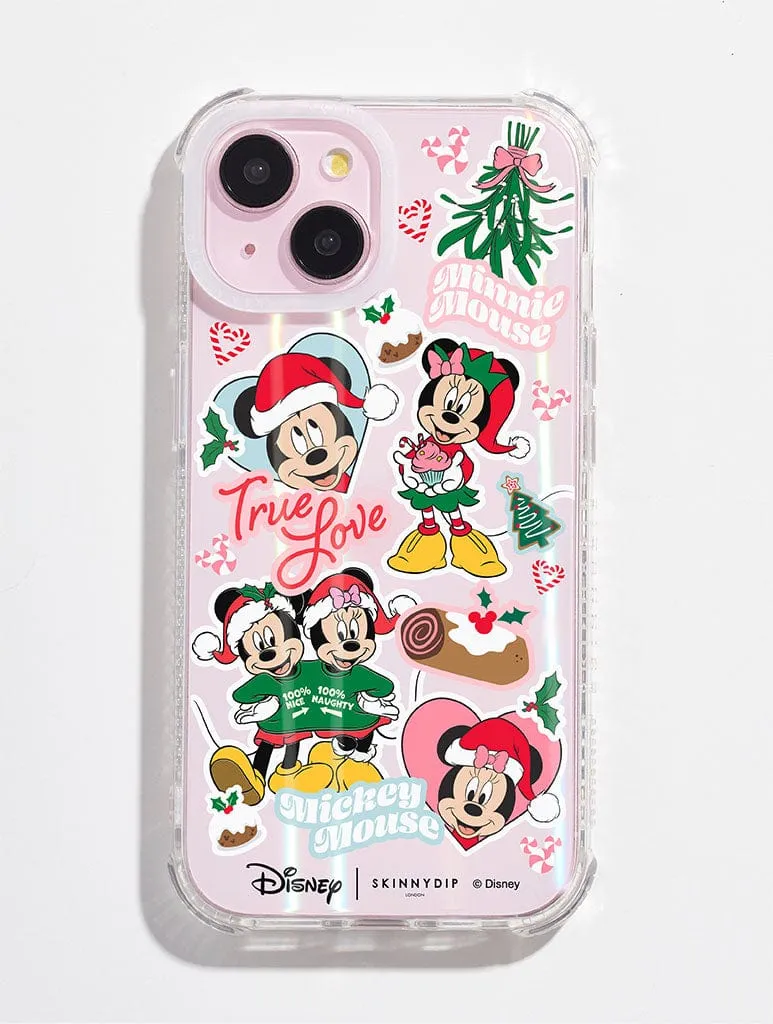 Disney Mickey & Minnie Christmas Sticker Shock iPhone Case sold by Skinnydip London