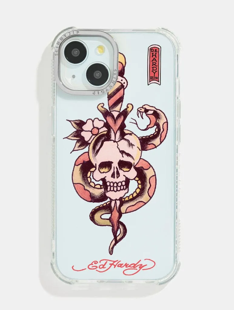 Ed Hardy x Skinnydip Skull & Snake Shock iPhone Case sold by Skinnydip London
