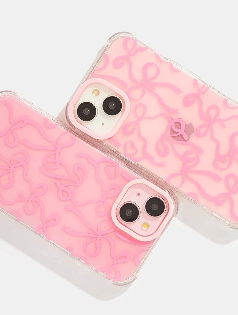 Pink Tinted Bow Shock iPhone Case sold by Skinnydip London product image thumbnail 2