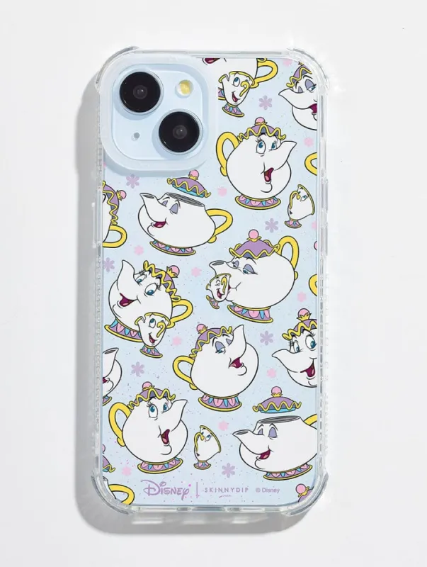 Disney Mrs Potts & Chip Shock iPhone Case sold by Skinnydip London
