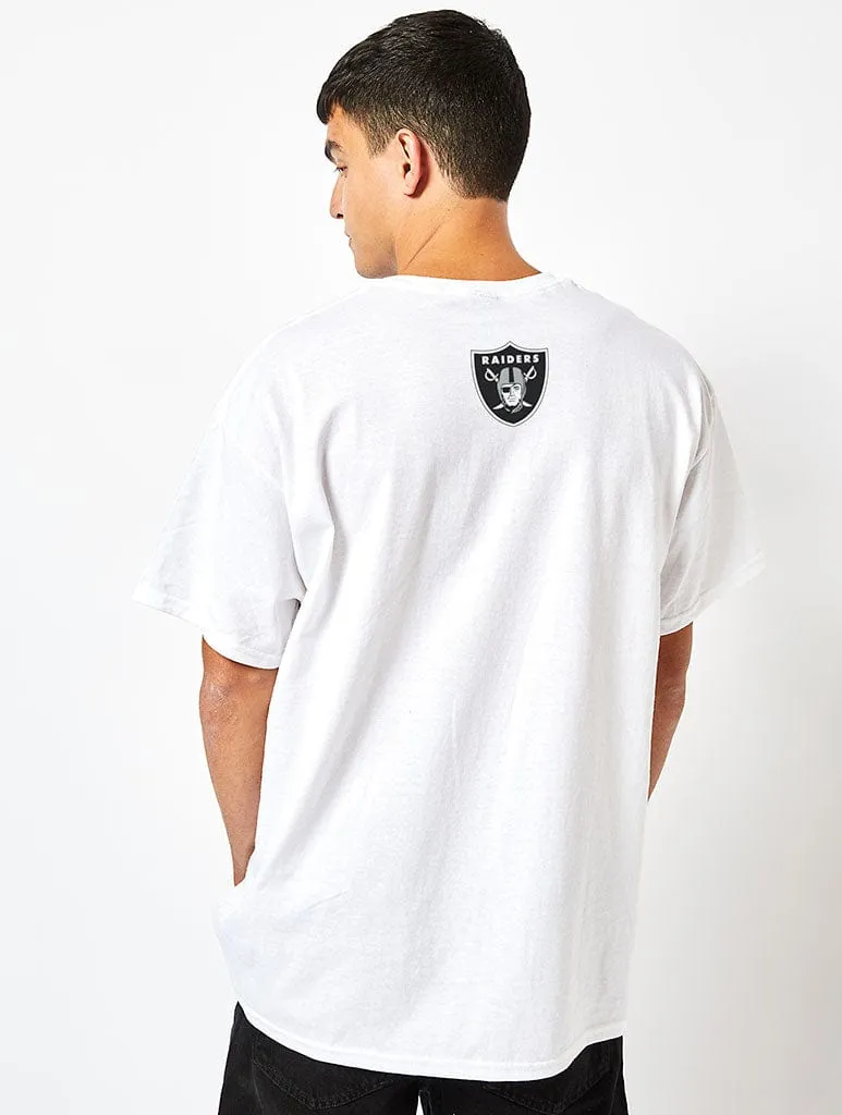 NFL x Skinnydip Raiders Logo T-Shirt in White sold by Skinnydip London product image thumbnail 2