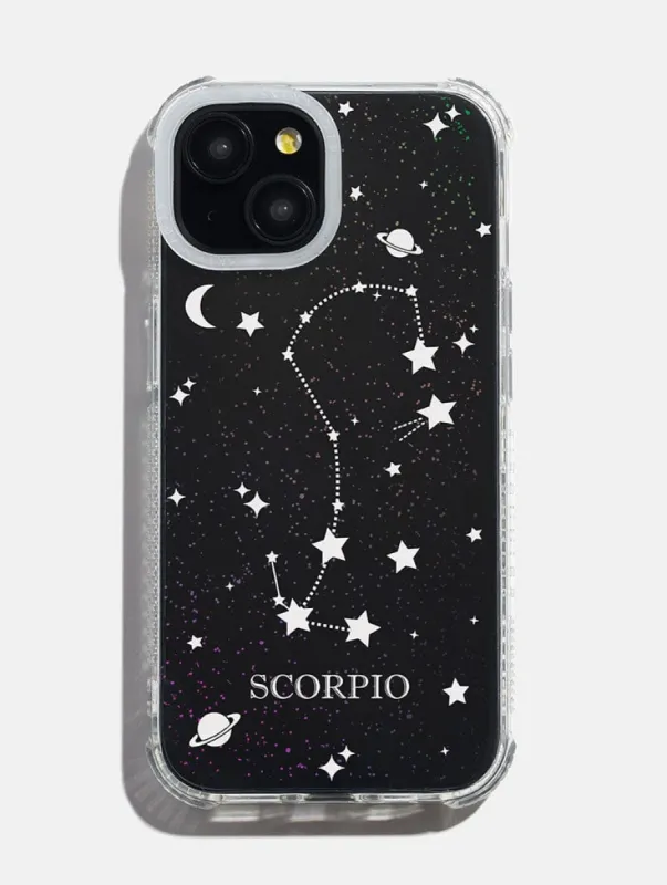 Scorpio Celestial Zodiac Glitter Shock iPhone Case sold by Skinnydip London