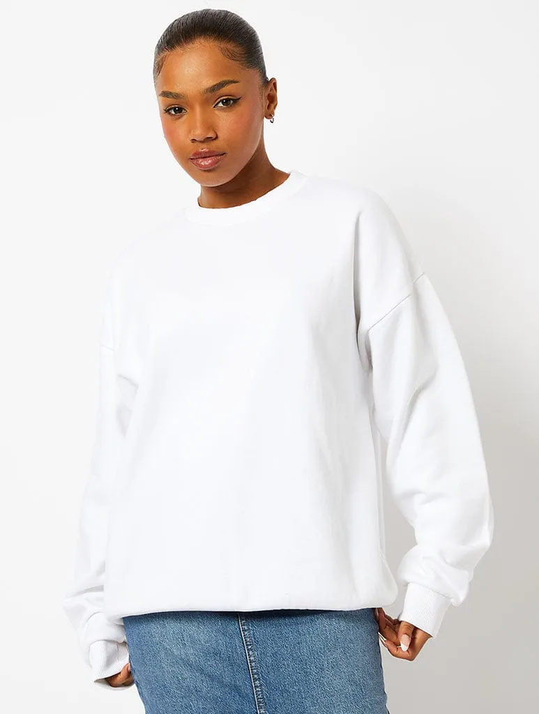 Disney Mickey & Minnie Christmas Pudding Sweatshirt in Ecru sold by Skinnydip London product image thumbnail 2
