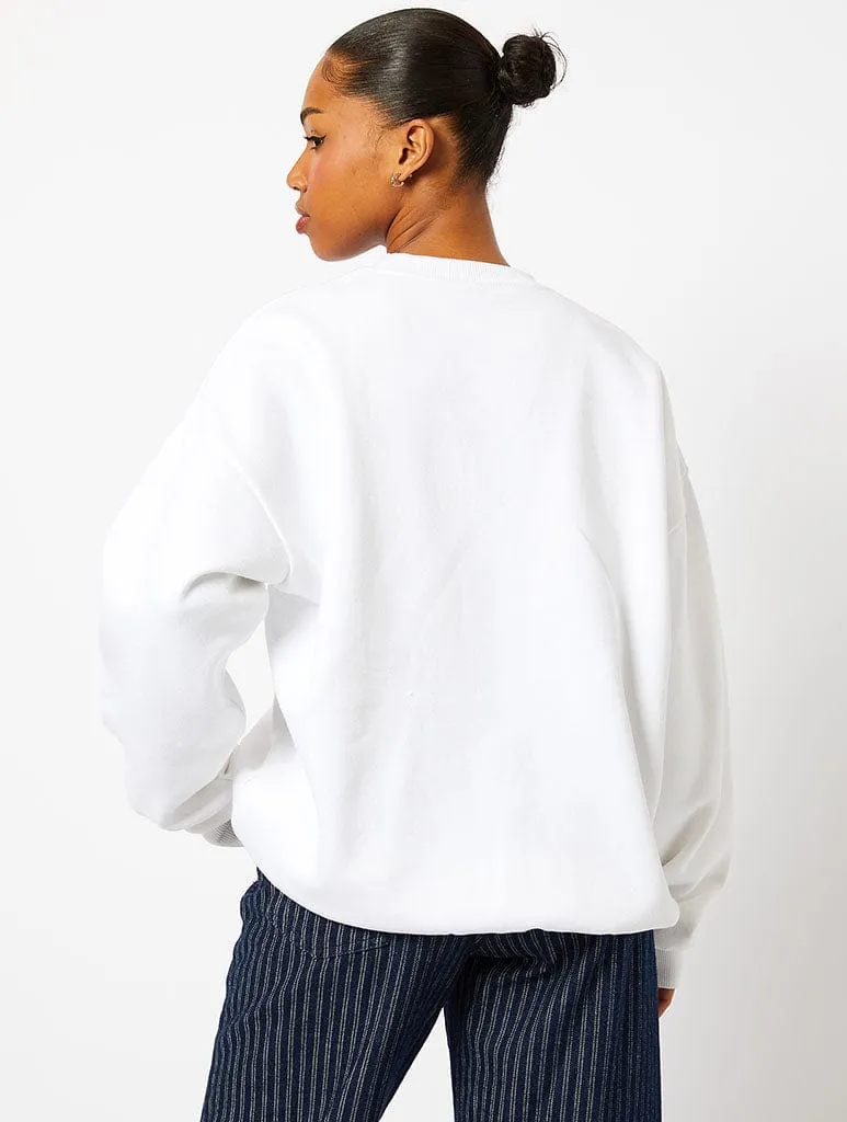 Disney Santa's Little Helpers Sweatshirt in Ecru sold by Skinnydip London product image thumbnail 2