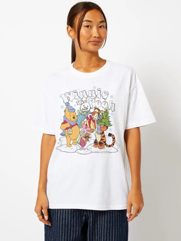Disney Winnie The Pooh And Friends T-Shirt In Ecru sold by Skinnydip London