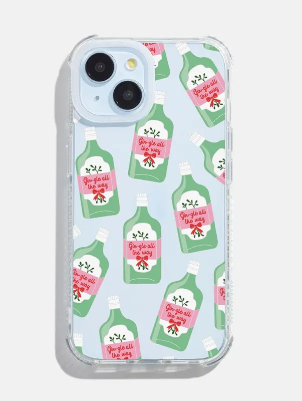 Gin-gle All the Way Shock iPhone Case sold by Skinnydip London
