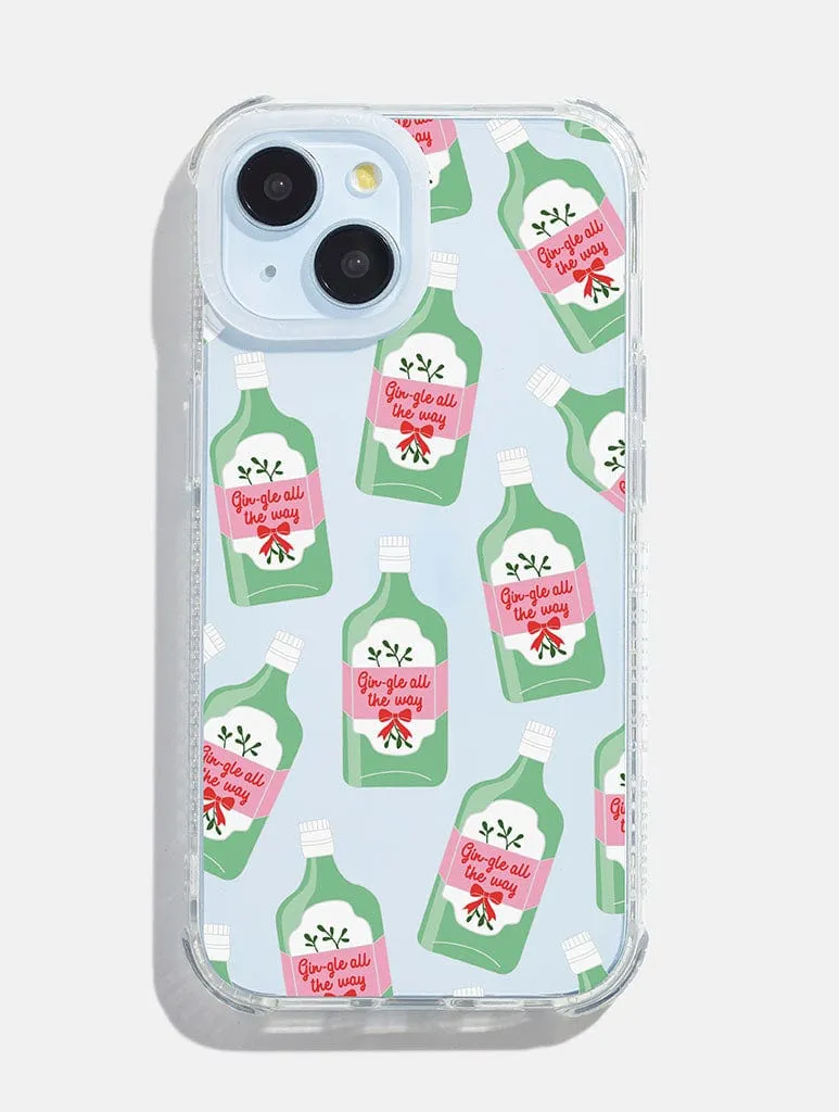 Gin-gle All the Way Shock iPhone Case sold by Skinnydip London