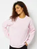 Sleigh All Day Sweatshirt in Pink sold by Skinnydip London