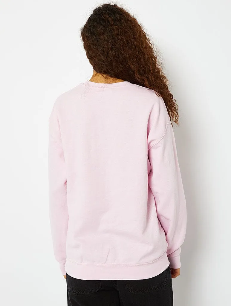 Disney Winnie the Pooh Christmas Sweatshirt in Pink sold by Skinnydip London product image thumbnail 2