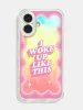 Squiggle I Woke Up Like This Shock iPhone Case sold by Skinnydip London