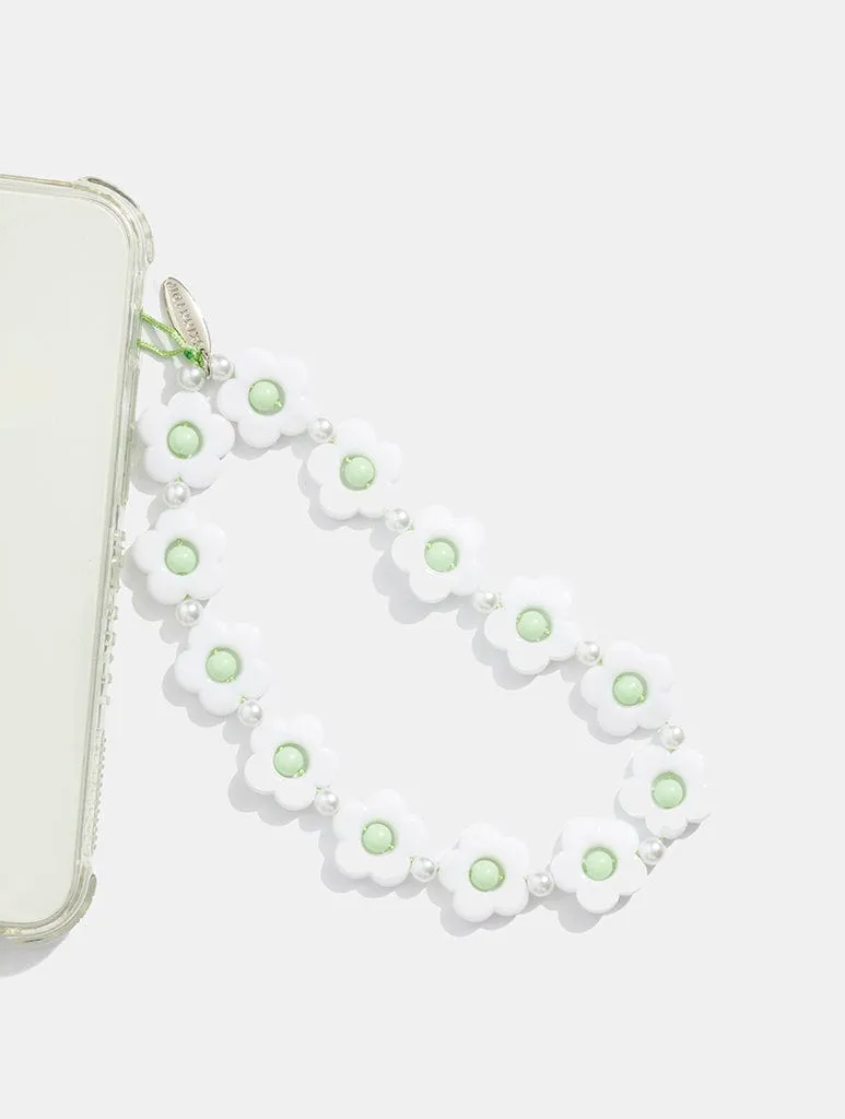 Sage Flower Beaded Strap sold by Skinnydip London