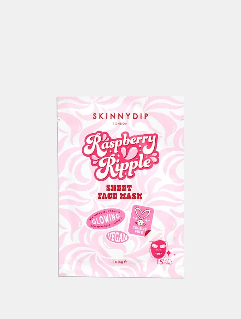 Raspberry Ripple Sheet Mask sold by Skinnydip London