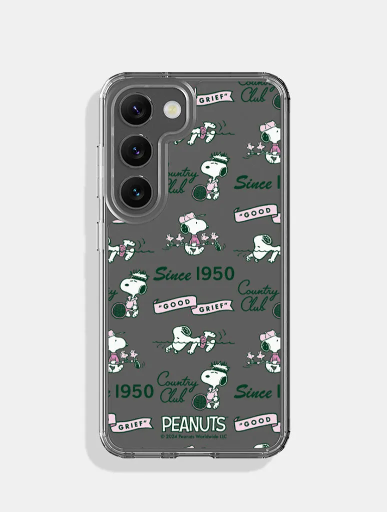 Peanuts x Skinnydip Snoopy Country Club Android Case sold by Skinnydip London