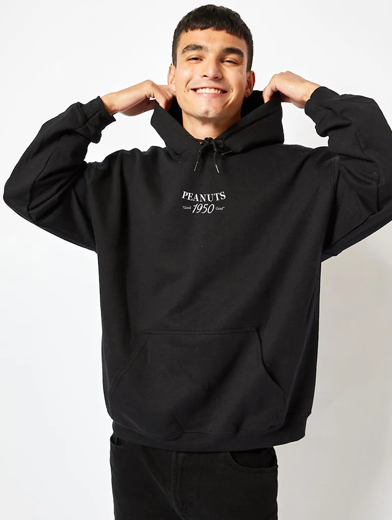 Peanuts x Skinnydip Snoopy Good Grief Hoodie in Black sold by Skinnydip London product image thumbnail 2