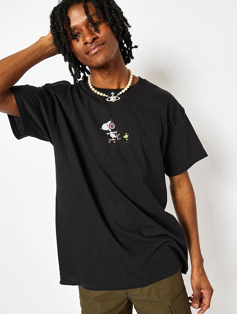 Peanuts x Skinnydip Snoopy This is the Life T-Shirt in Black sold by Skinnydip London product image thumbnail 4
