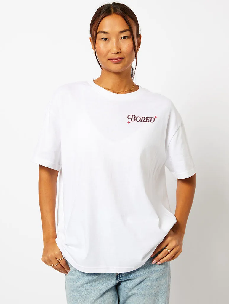 Peanuts x Skinnydip Snoopy We're All Bored T-Shirt in Ecru sold by Skinnydip London product image thumbnail 3