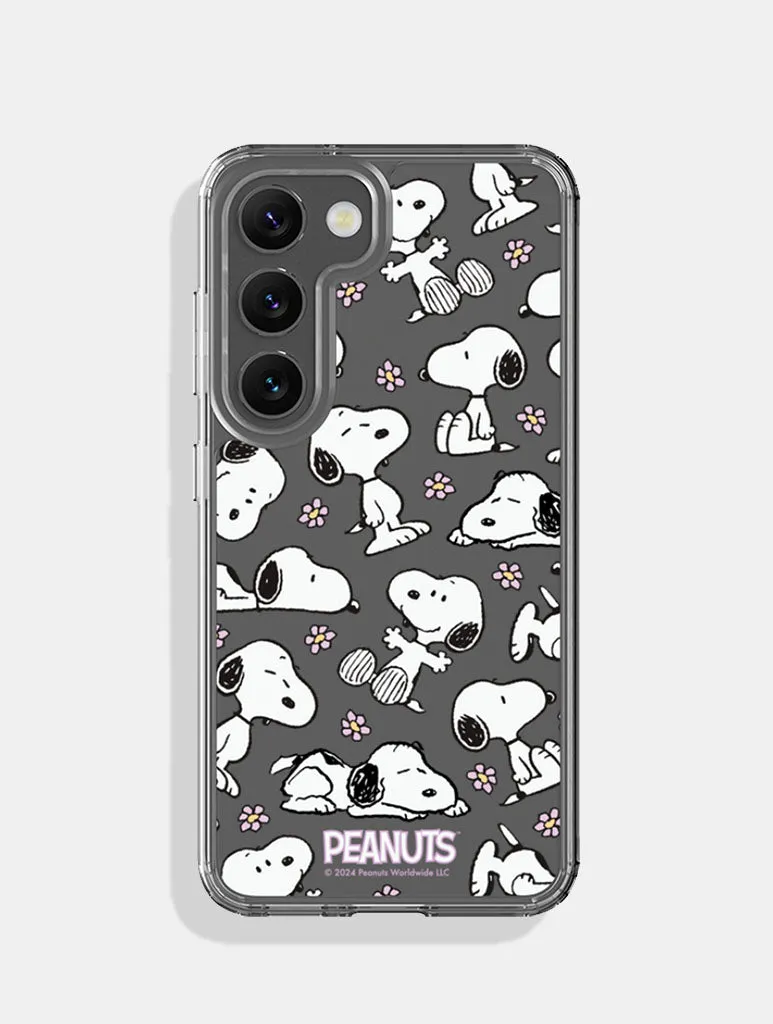 Peanuts x Skinnydip Snoopy Lilac Daisy Android Case sold by Skinnydip London