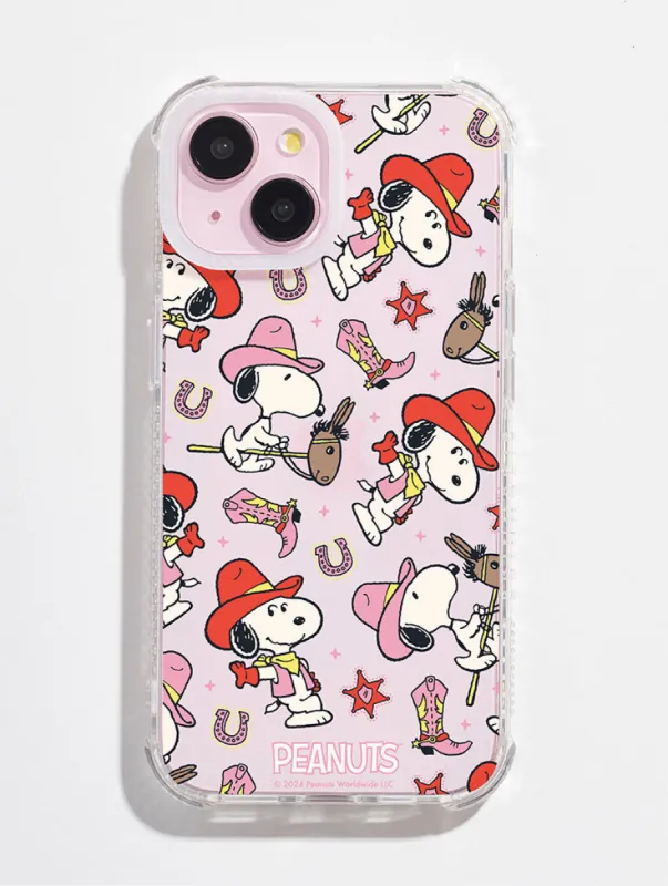 Peanuts x Skinnydip Snoopy Cowboy Shock iPhone Case sold by Skinnydip London