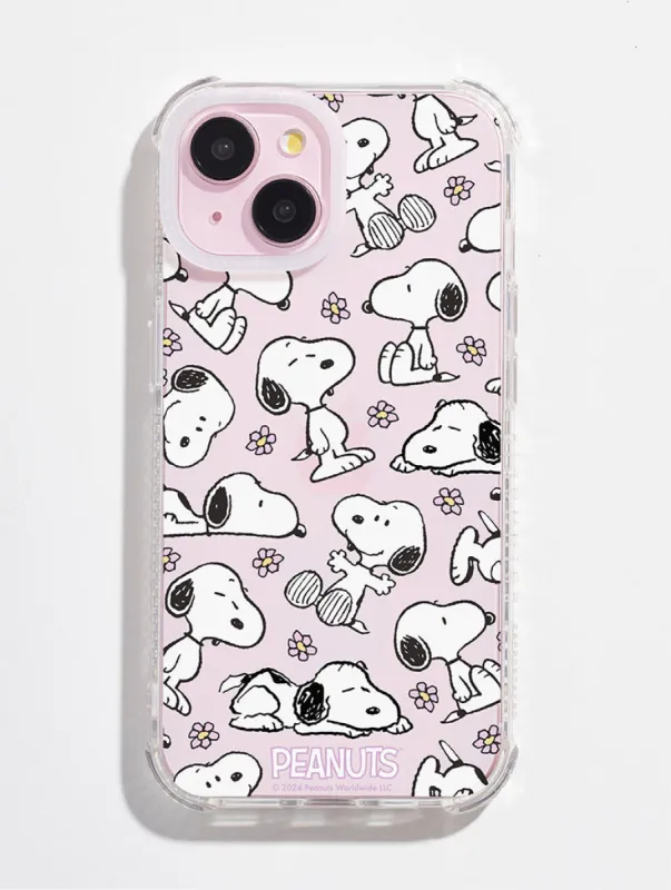 Peanuts x Skinnydip Snoopy Lilac Daisy Shock iPhone Case sold by Skinnydip London