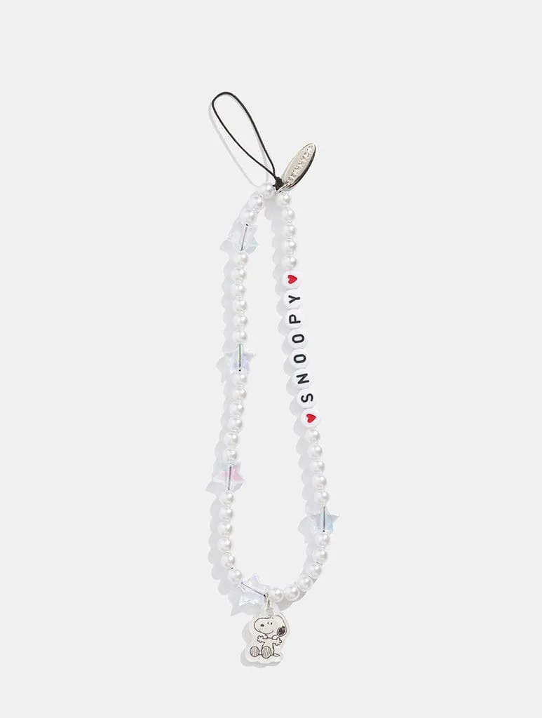 Peanuts x Skinnydip Snoopy Beaded Phone Strap sold by Skinnydip London product image thumbnail 2