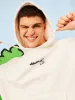 Peanuts x Skinnydip Snoopy Adulting Hoodie in Ecru sold by Skinnydip London