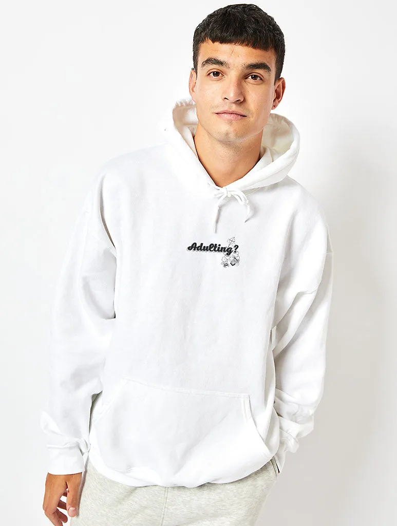 Peanuts x Skinnydip Snoopy Adulting Hoodie in Ecru sold by Skinnydip London product image thumbnail 4