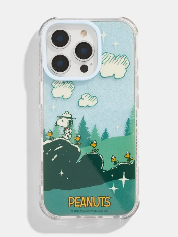 Peanuts x Skinnydip Happy Camper Snoopy Shock iPhone Case sold by Skinnydip London