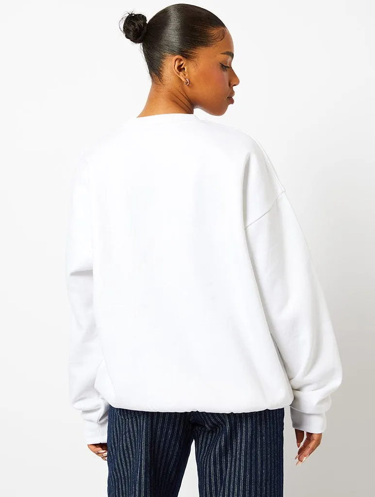 Disney Mickey Mouse Brussel Sprout Sweatshirt In Ecru sold by Skinnydip London product image thumbnail 2