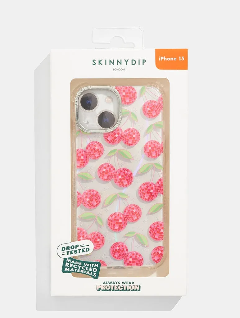 Disco Cherries Shock iPhone Case sold by Skinnydip London product image thumbnail 5