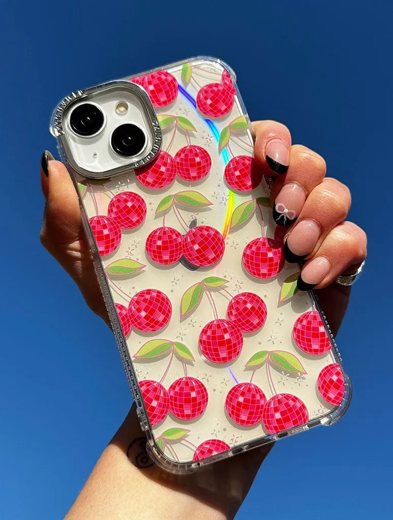 Disco Cherries Shock iPhone Case sold by Skinnydip London product image thumbnail 2