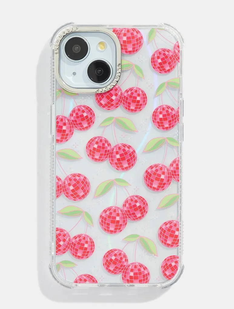 Disco Cherries Shock iPhone Case sold by Skinnydip London