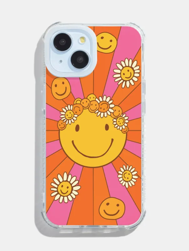 Mojo Valley x Skinnydip Floral Happy Face Shock iPhone Case sold by Skinnydip London