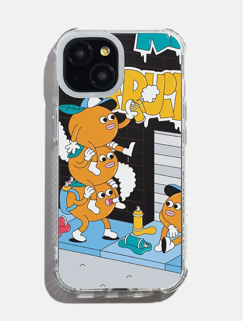 Dirty Pote x Skinnydip Orange Print Shock iPhone Case sold by Skinnydip London