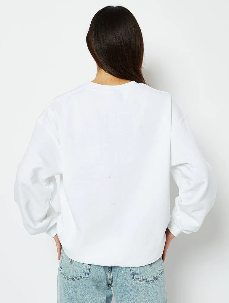 Festive AF Sweatshirt in White sold by Skinnydip London product image thumbnail 2