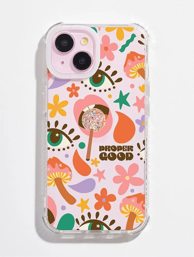 Proper Good x Skinnydip Retro Pattern Shock iPhone Case sold by Skinnydip London