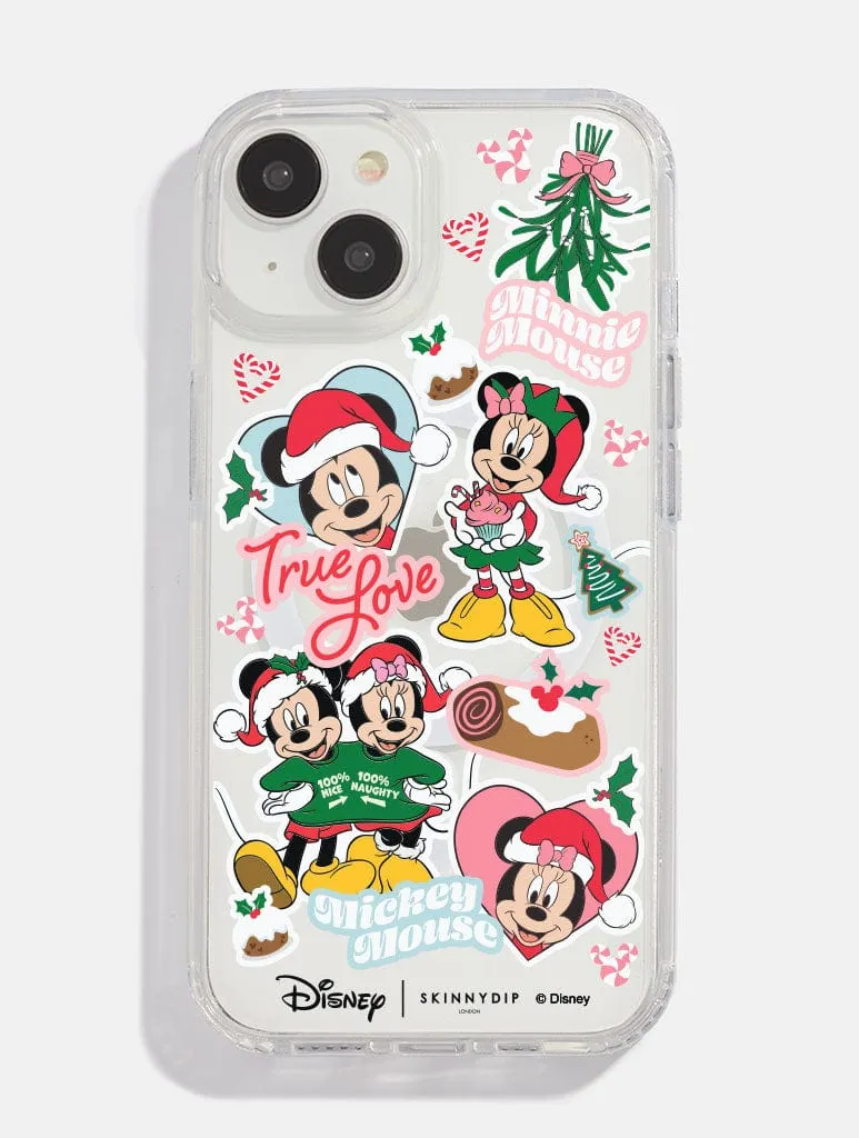 Disney Minnie & Mickey Christmas Sticker MagSafe iPhone Case sold by Skinnydip London
