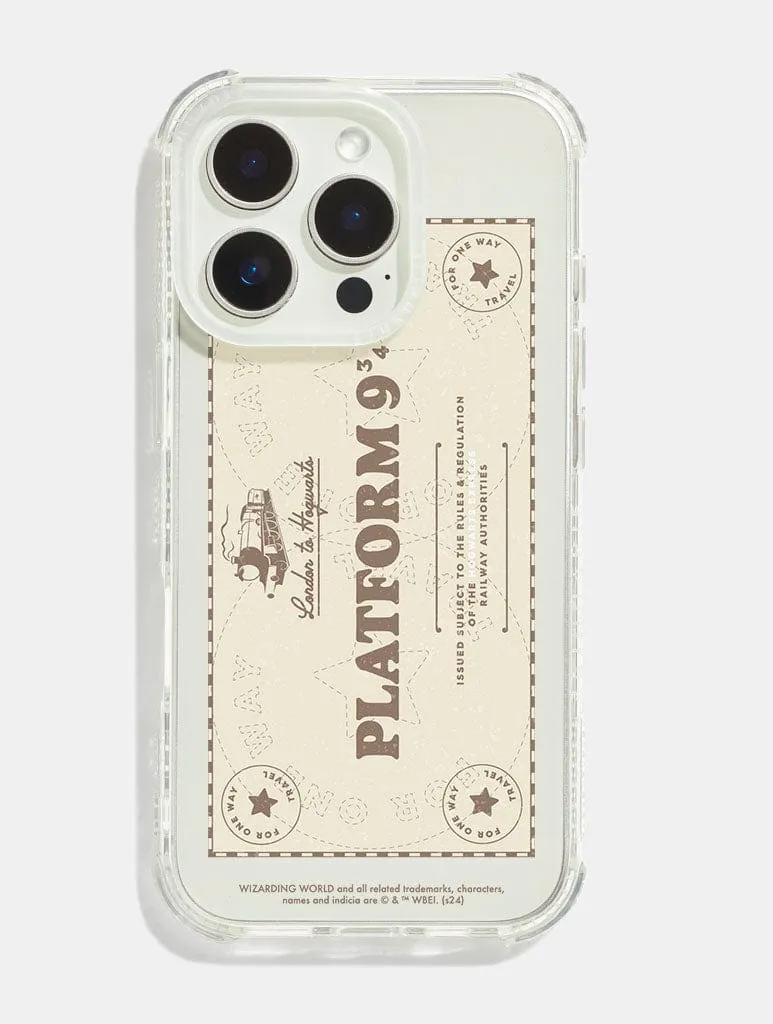 Harry Potter x Skinnydip Hogwarts Express Ticket Shock iPhone Case sold by Skinnydip London
