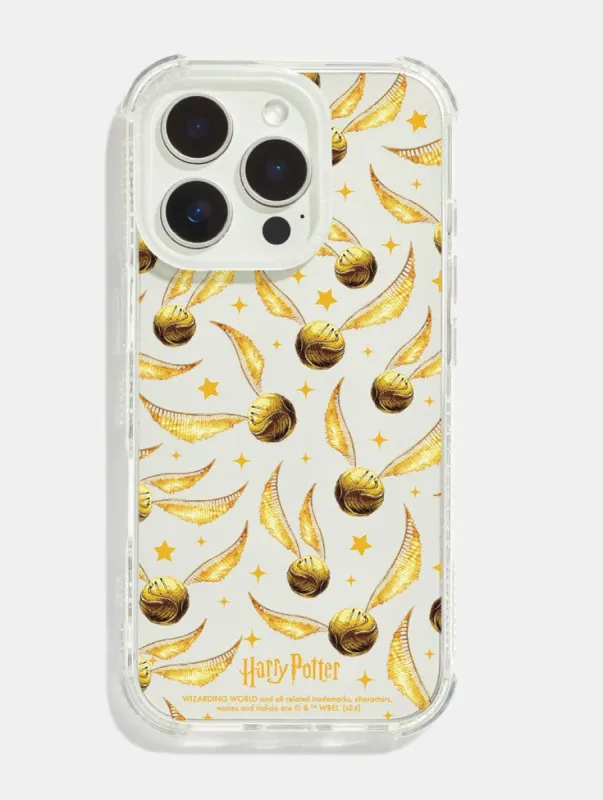 Harry Potter x Skinnydip Golden Snitch Shock iPhone Case made by Skinnydip London