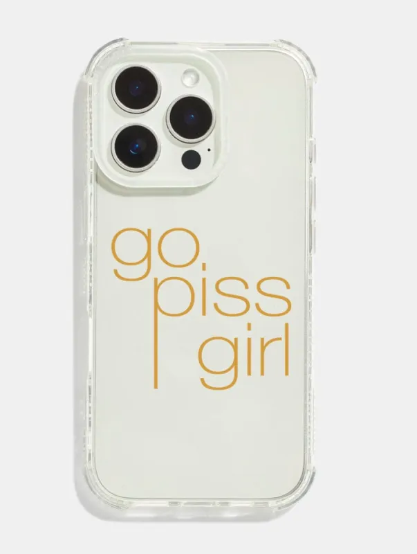 Go Piss Girl Shock iPhone Case sold by Skinnydip London
