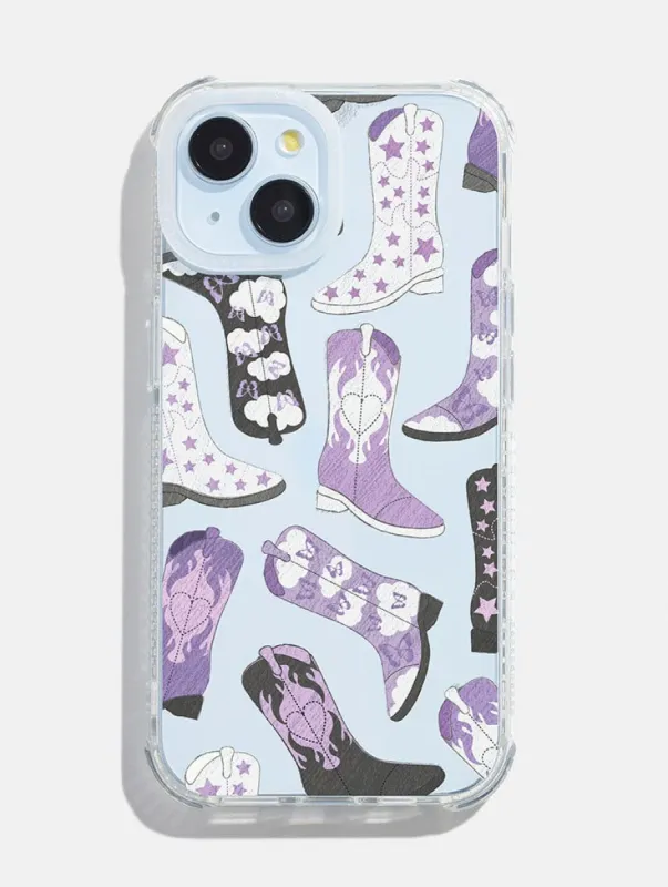 Purple Cowboy Shock iPhone Case sold by Skinnydip London
