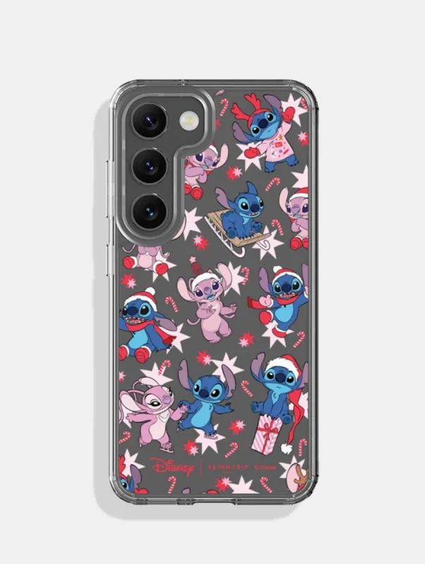 Disney Christmas Stitch & Angel Android Case sold by Skinnydip London