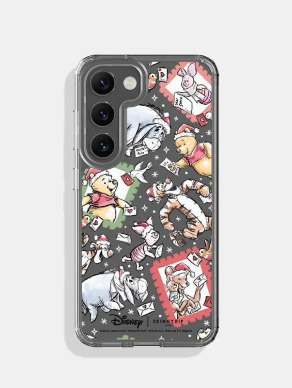 Disney Christmas Pooh Stamp Android Case sold by Skinnydip London
