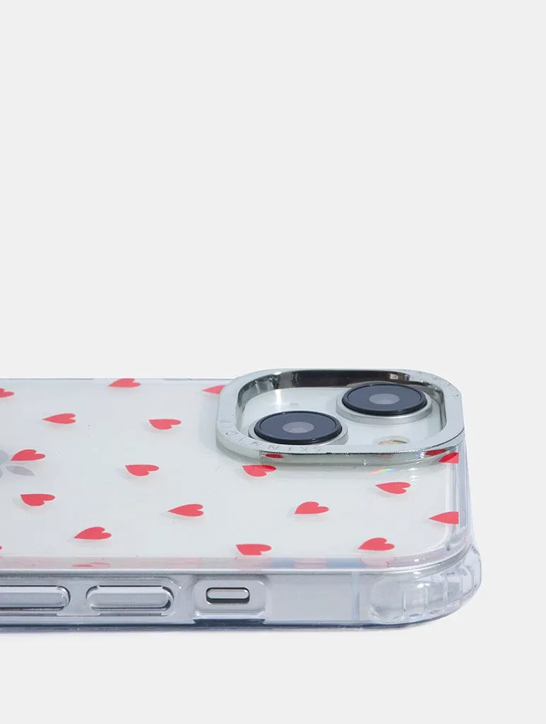 Mini Ditsy Hearts Shock iPhone Case sold by Skinnydip London product image thumbnail 3
