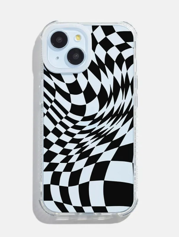 Warped Check Shock iPhone Case sold by Skinnydip London