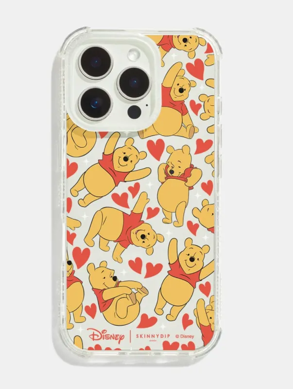 Disney Winnie The Pooh Hearts Shock iPhone Case sold by Skinnydip London