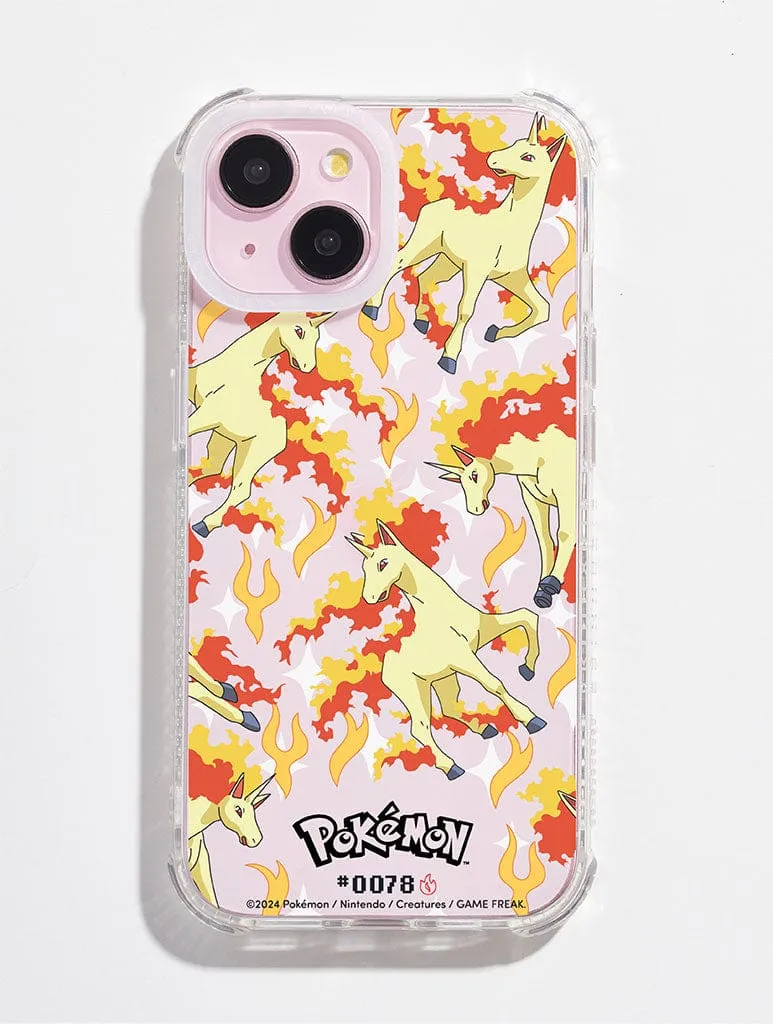 Pokemon #0078 Rapidash Shock iPhone Case sold by Skinnydip London