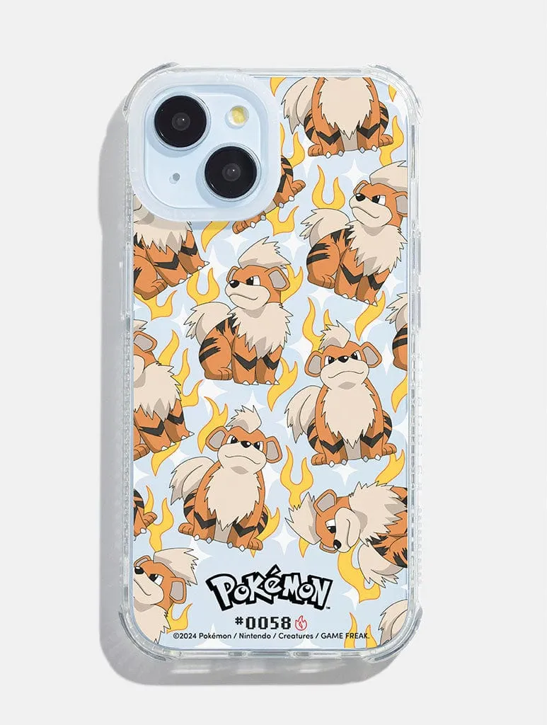Pokemon #0058 Growlithe Shock iPhone Case sold by Skinnydip London