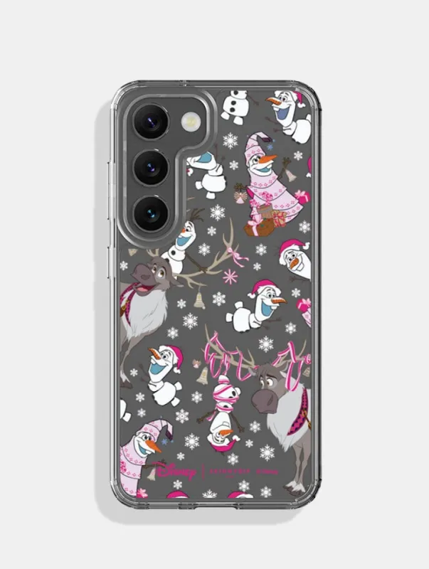 Disney Christmas Olaf & Sven Android Case sold by Skinnydip London