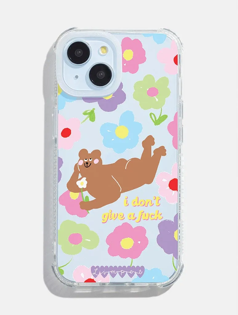 Limpet x Skinnydip I Don't Give a Fuck Shock iPhone Case sold by Skinnydip London