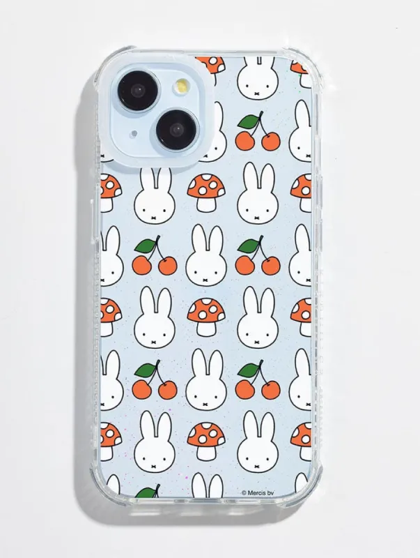 Miffy x Skinnydip Cherry And Mushroom Shock iPhone Case sold by Skinnydip London